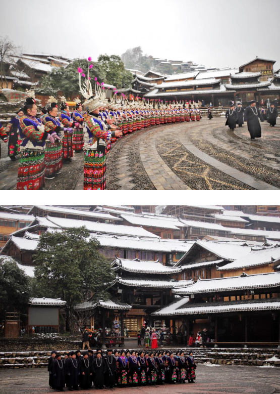 大年初一 | 西江千户苗寨景区苗族文化氛围浓郁，年味“十足”