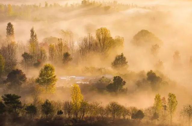 金秋新县美如仙境 金秋新县美如仙境